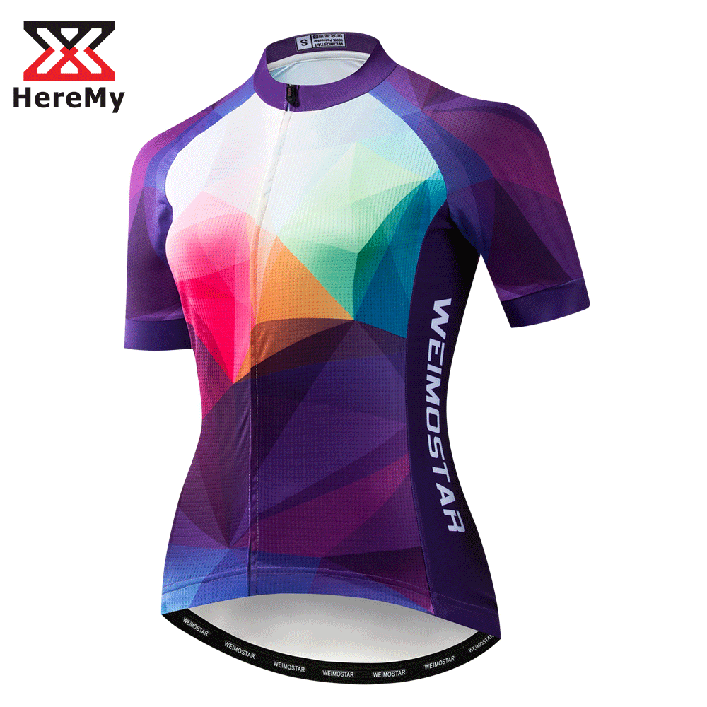 Wholesale-Custom-cycling-jersey-women-Short-Sleeve